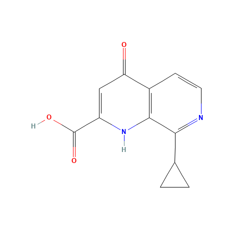8-cyclopropyl-4-oxo-1H-1,7-naphthyridine-2-carboxylic acid (CAS: 921761-28-6) - Related Chemical Product