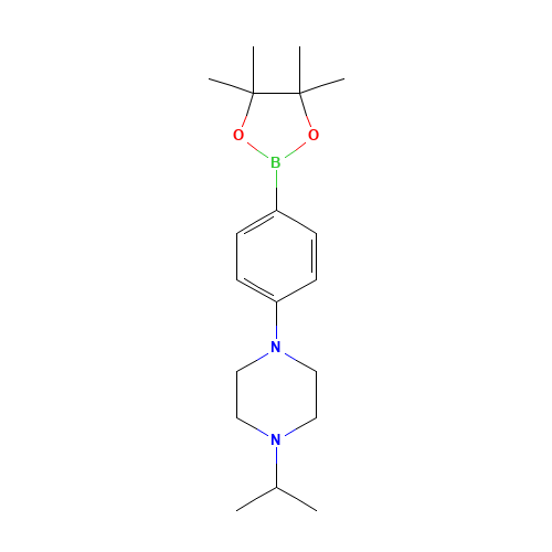 1-propan-2-yl-4-[4-(4,4,5,5-tetramethyl-1,3,2-dioxaborolan-2-yl)phenyl]piperazine (CAS: 1073354-18-3) - Related Chemical Product