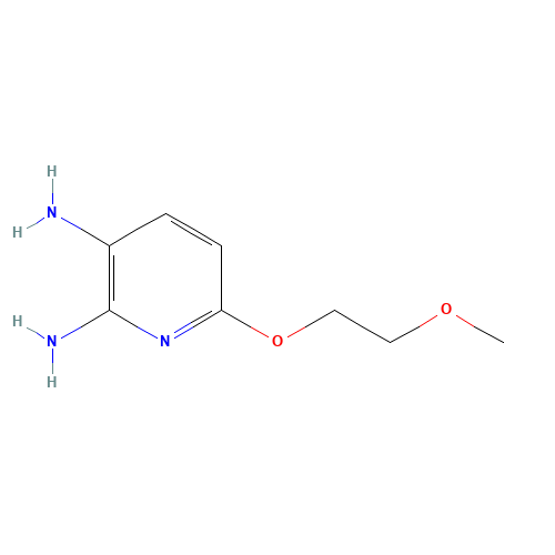6-(2-methoxyethoxy)pyridine-2,3-diamine (CAS: 1438251-10-5) - Chemical Structure and Molecular Formula 