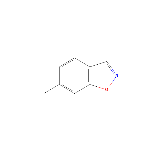 6-methyl-1,2-benzoxazole (CAS: 10531-79-0) - Chemical Structure and Molecular Formula 