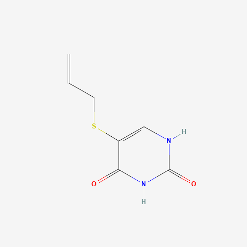 5-prop-2-enylsulfanyl-1H-pyrimidine-2,4-dione (CAS: 73236-43-8) - Chemical Structure and Molecular Formula 