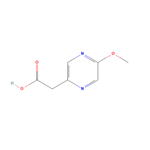 2-(5-methoxypyrazin-2-yl)acetic acid (CAS: 1196146-57-2) - Chemical Structure and Molecular Formula 