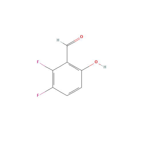 2,3-difluoro-6-hydroxybenzaldehyde (CAS: 187543-89-1) - Chemical Structure and Molecular Formula 