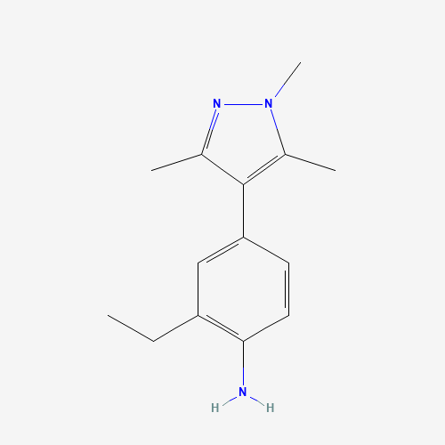 2-ethyl-4-(1,3,5-trimethylpyrazol-4-yl)aniline (CAS: 1449516-34-0) - Related Chemical Product