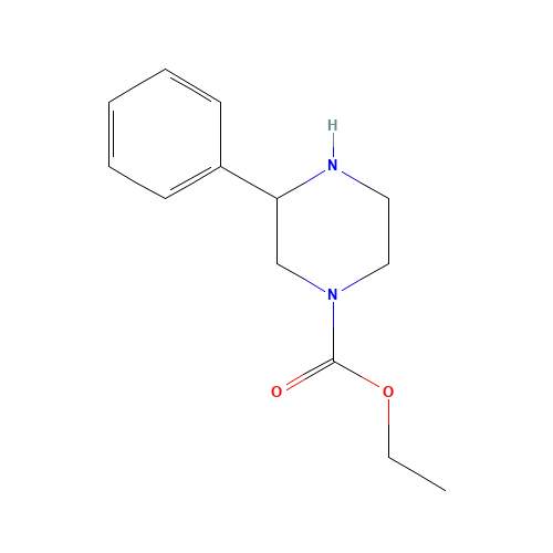 ethyl 3-phenylpiperazine-1-carboxylate (CAS: 904814-49-9) - Chemical Structure and Molecular Formula 