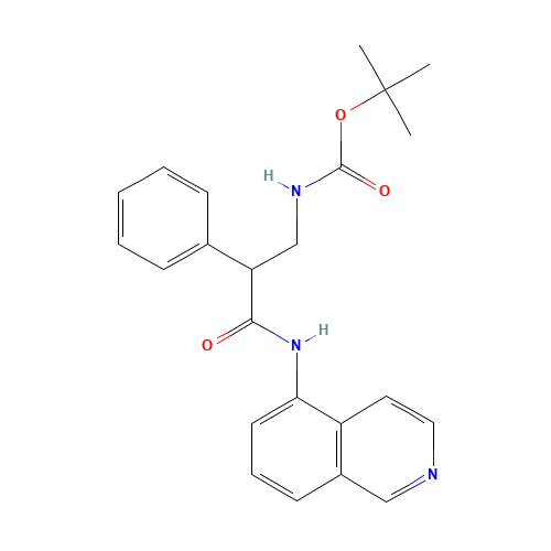 tert-butyl N-[3-(isoquinolin-5-ylamino)-3-oxo-2-phenylpropyl]carbamate (CAS: 1253955-70-2) - Related Chemical Product