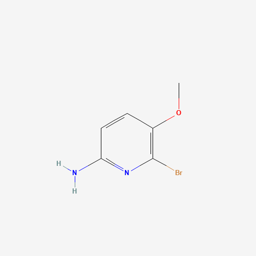 6-bromo-5-methoxypyridin-2-amine chemical structure 6-bromo-5-methoxypyridin-2-amine (CAS: 79491-43-3) - Chemical Structure and Molecular Formula