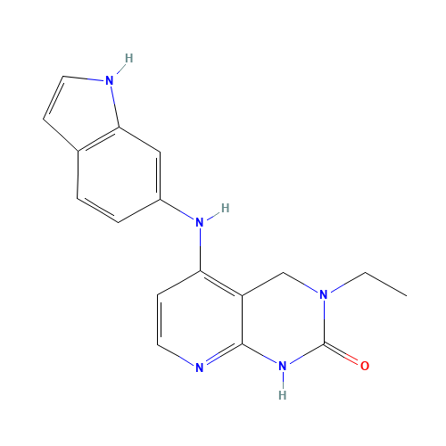 3-ethyl-5-(1H-indol-6-ylamino)-1,4-dihydropyrido[2,3-d]pyrimidin-2-one (CAS: 1265636-34-7) - Related Chemical Product