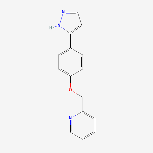 2-[[4-(1H-pyrazol-5-yl)phenoxy]methyl]pyridine (CAS: 502654-20-8) - Related Chemical Product