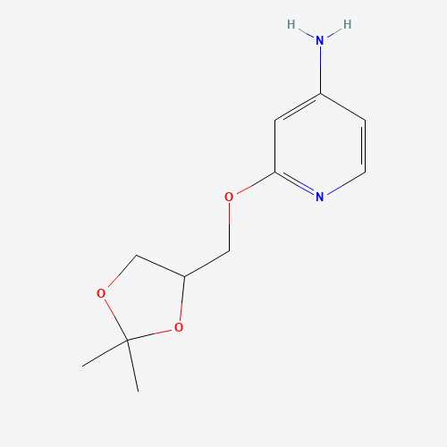 2-[(2,2-dimethyl-1,3-dioxolan-4-yl)methoxy]pyridin-4-amine (CAS: 1303588-64-8) - Related Chemical Product