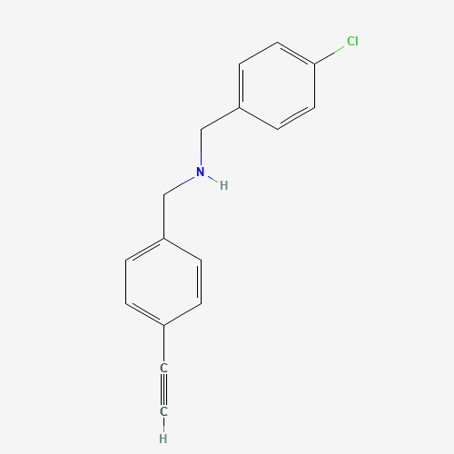 N-[(4-chlorophenyl)methyl]-1-(4-ethynylphenyl)methanamine (CAS: 1049809-94-0) - Related Chemical Product