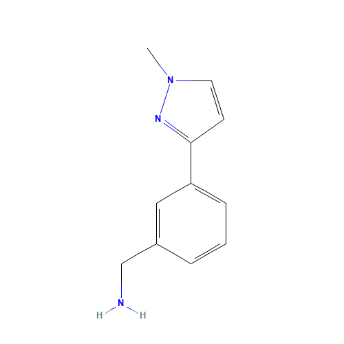[3-(1-methylpyrazol-3-yl)phenyl]methanamine (CAS: 910037-10-4) - Related Chemical Product
