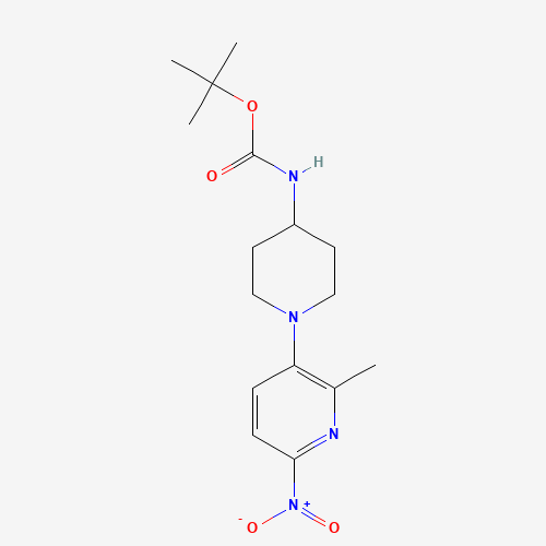 tert-butyl N-[1-(2-methyl-6-nitropyridin-3-yl)piperidin-4-yl]carbamate (CAS: 1231930-76-9) - Related Chemical Product