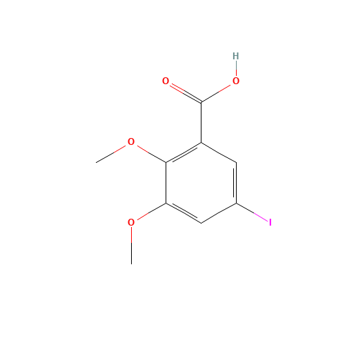 5-iodo-2,3-dimethoxybenzoic acid (CAS: 134419-42-4) - Chemical Structure and Molecular Formula 
