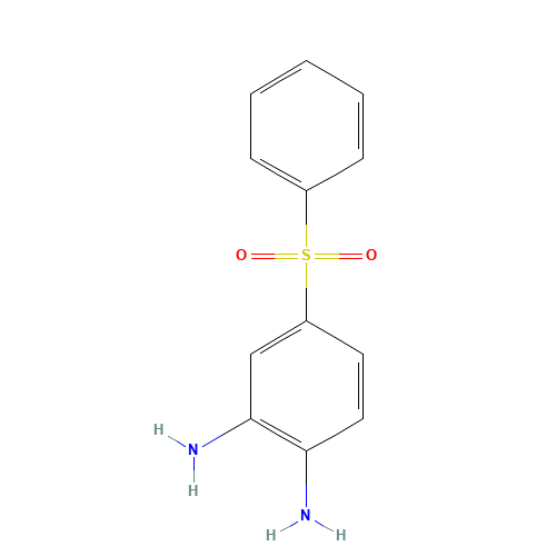 4-(benzenesulfonyl)benzene-1,2-diamine (CAS: 54029-75-3) - Chemical Structure and Molecular Formula 