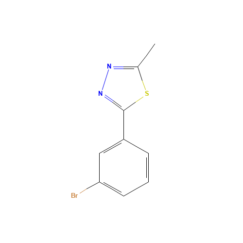 2-(3-bromophenyl)-5-methyl-1,3,4-thiadiazole (CAS: 173406-59-2) - Related Chemical Product
