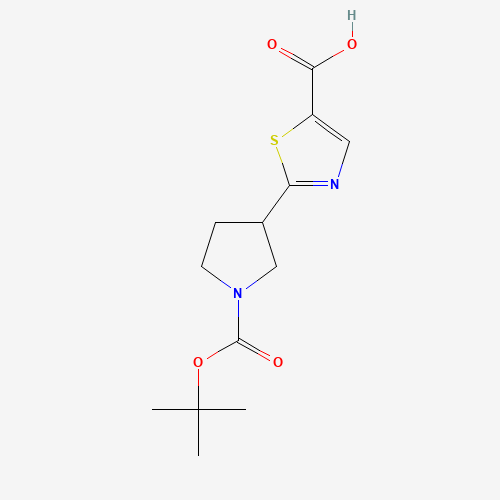 2-[1-[(2-methylpropan-2-yl)oxycarbonyl]pyrrolidin-3-yl]-1,3-thiazole-5-carboxylic acid (CAS: 1211586-67-2) - Related Chemical Product