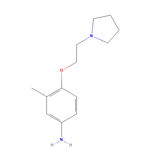 3-methyl-4-(2-pyrrolidin-1-ylethoxy)aniline (CAS: 862874-66-6) - Related Chemical Product