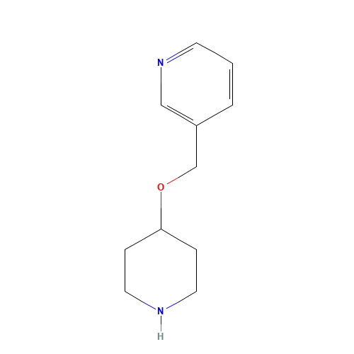 3-(piperidin-4-yloxymethyl)pyridine (CAS: 933716-32-6) - Chemical Structure and Molecular Formula 