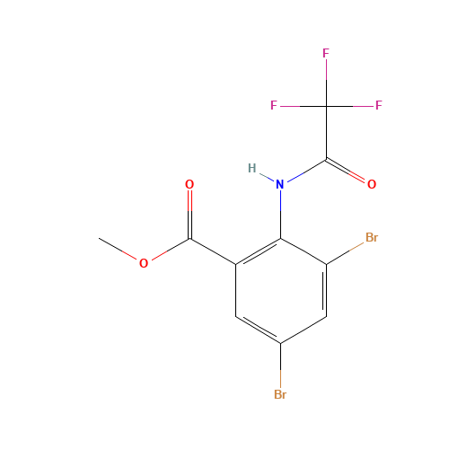 methyl 3,5-dibromo-2-[(2,2,2-trifluoroacetyl)amino]benzoate (CAS: 1363166-10-2) - Related Chemical Product