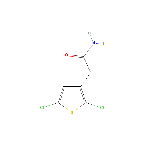 2-(2,5-dichlorothiophen-3-yl)acetamide (CAS: 34967-62-9) - Chemical Structure and Molecular Formula 