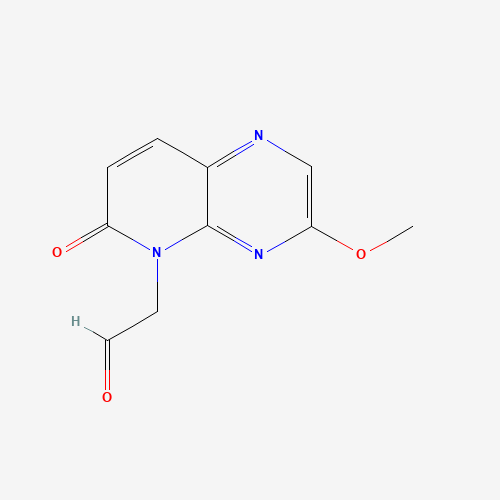 2-(3-methoxy-6-oxopyrido[2,3-b]pyrazin-5-yl)acetaldehyde (CAS: 959616-44-5) - Chemical Structure and Molecular Formula 