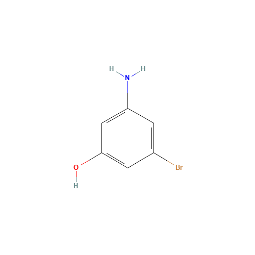 3-amino-5-bromophenol (CAS: 100367-38-2) - Chemical Structure and Molecular Formula 