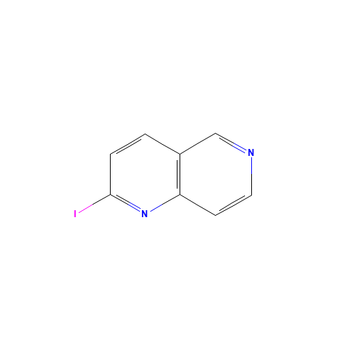 2-iodo-1,6-naphthyridine (CAS: 944804-84-6) - Chemical Structure and Molecular Formula 