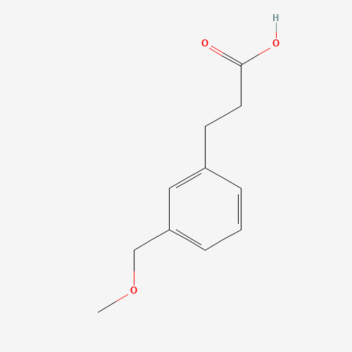 3-[3-(methoxymethyl)phenyl]propanoic acid (CAS: 1234313-10-0) - Chemical Structure and Molecular Formula 