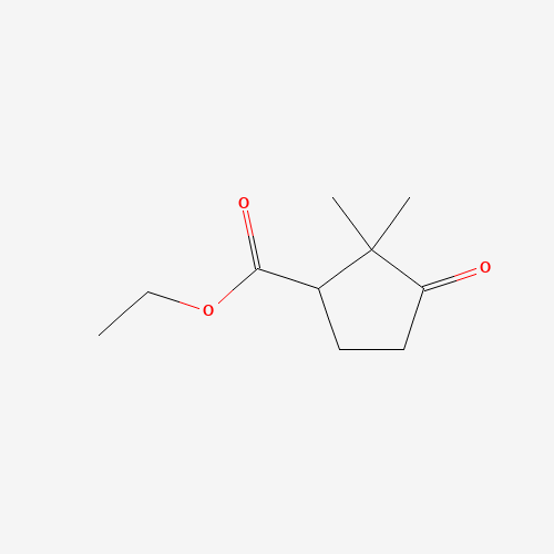 ethyl 2,2-dimethyl-3-oxocyclopentane-1-carboxylate (CAS: 872291-99-1) - Chemical Structure and Molecular Formula 