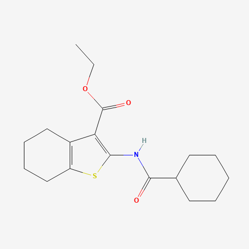 ethyl 2-(cyclohexanecarbonylamino)-4,5,6,7-tetrahydro-1-benzothiophene-3-carboxylate (CAS: 315712-38-0) - Related Chemical Product