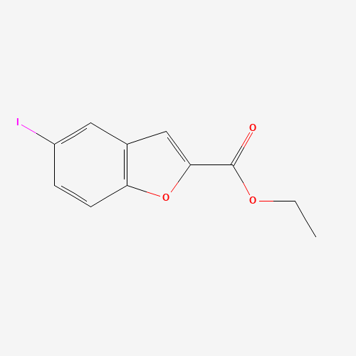 ethyl 5-iodo-1-benzofuran-2-carboxylate (CAS: 929193-49-7) - Chemical Structure and Molecular Formula 