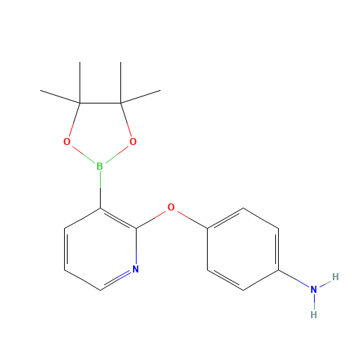 4-[3-(4,4,5,5-tetramethyl-1,3,2-dioxaborolan-2-yl)pyridin-2-yl]oxyaniline (CAS: 945599-51-9) - Related Chemical Product
