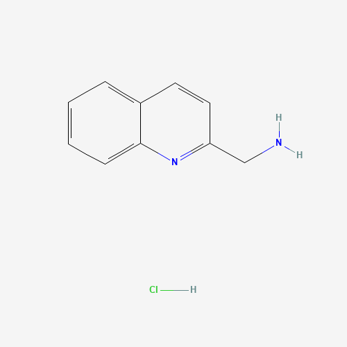 quinolin-2-ylmethanamine;hydrochloride (CAS: 861036-67-1) - Chemical Structure and Molecular Formula 