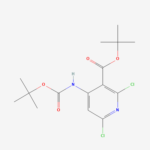 tert-butyl 2,6-dichloro-4-[(2-methylpropan-2-yl)oxycarbonylamino]pyridine-3-carboxylate (CAS: 1044148-92-6) - Related Chemical Product
