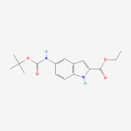 ethyl 5-[(2-methylpropan-2-yl)oxycarbonylamino]-1H-indole-2-carboxylate (CAS: 138730-80-0) - Related Chemical Product