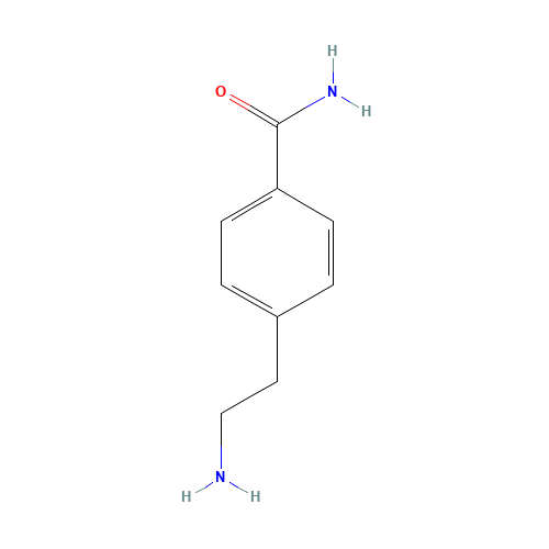 4-(2-aminoethyl)benzamide (CAS: 90513-12-5) - Chemical Structure and Molecular Formula 