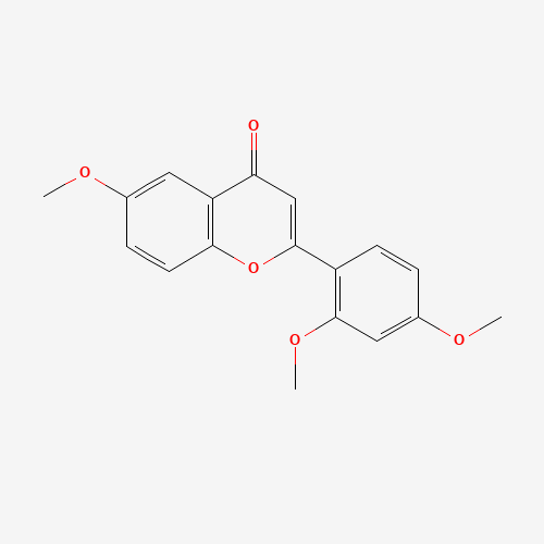 2-(2,4-dimethoxyphenyl)-6-methoxychromen-4-one (CAS: 720675-74-1) - Chemical Structure and Molecular Formula 