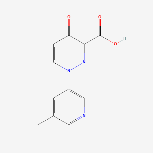1-(5-methylpyridin-3-yl)-4-oxopyridazine-3-carboxylic acid (CAS: 1314396-66-1) - Chemical Structure and Molecular Formula 