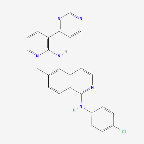 1-N-(4-chlorophenyl)-6-methyl-5-N-(3-pyrimidin-4-ylpyridin-2-yl)isoquinoline-1,5-diamine (CAS: 943603-32-5) - Related Chemical Product