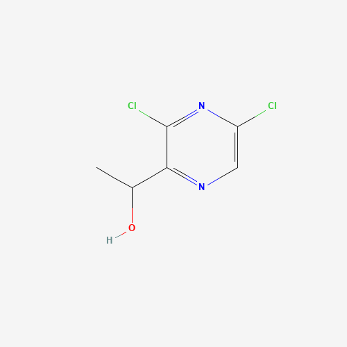 1-(3,5-dichloropyrazin-2-yl)ethanol (CAS: 136866-33-6) - Chemical Structure and Molecular Formula 