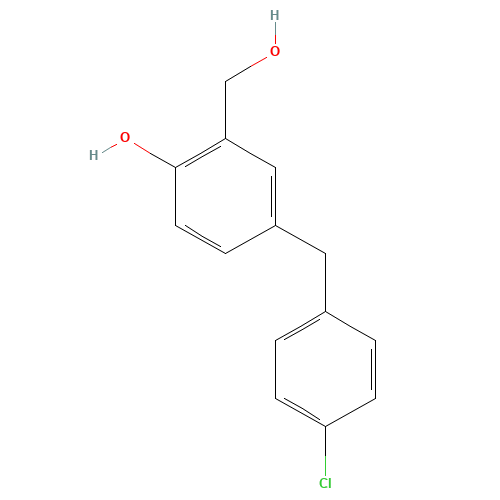 4-[(4-chlorophenyl)methyl]-2-(hydroxymethyl)phenol (CAS: 91512-27-5) - Related Chemical Product