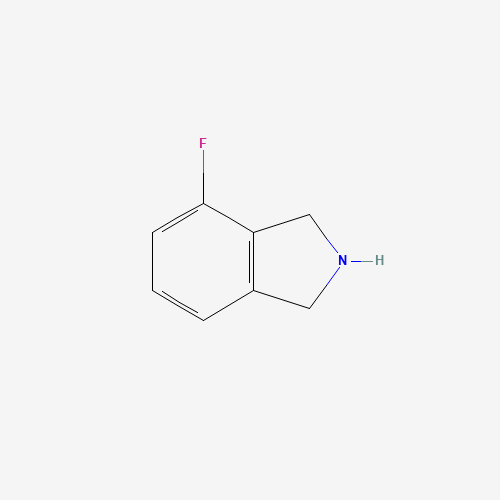 4-fluoro-2,3-dihydro-1H-isoindole (CAS: 127168-78-9) - Chemical Structure and Molecular Formula 