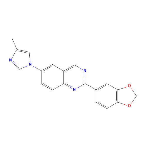 2-(1,3-benzodioxol-5-yl)-6-(4-methylimidazol-1-yl)quinazoline (CAS: 1201902-06-8) - Related Chemical Product
