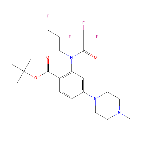 tert-butyl 2-[3-fluoropropyl-(2,2,2-trifluoroacetyl)amino]-4-(4-methylpiperazin-1-yl)benzoate (CAS: 1108746-44-6) - Related Chemical Product