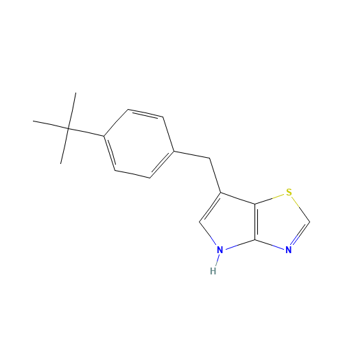 6-[(4-tert-butylphenyl)methyl]-4H-pyrrolo[2,3-d][1,3]thiazole (CAS: 1312363-31-7) - Related Chemical Product