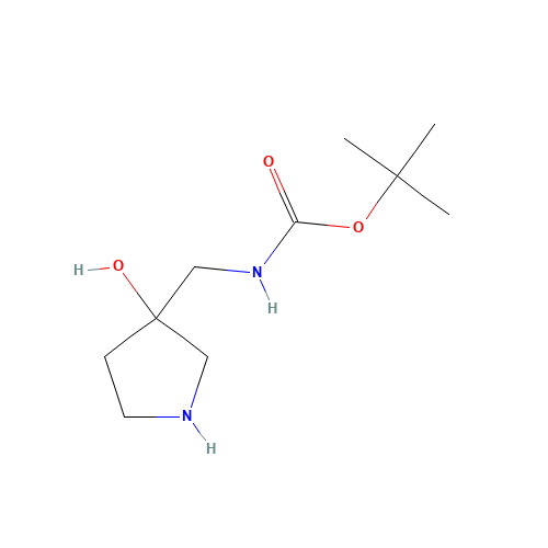 tert-butyl N-[(3-hydroxypyrrolidin-3-yl)methyl]carbamate (CAS: 125033-59-2) - Related Chemical Product