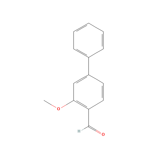 2-methoxy-4-phenylbenzaldehyde (CAS: 343603-82-7) - Chemical Structure and Molecular Formula 
