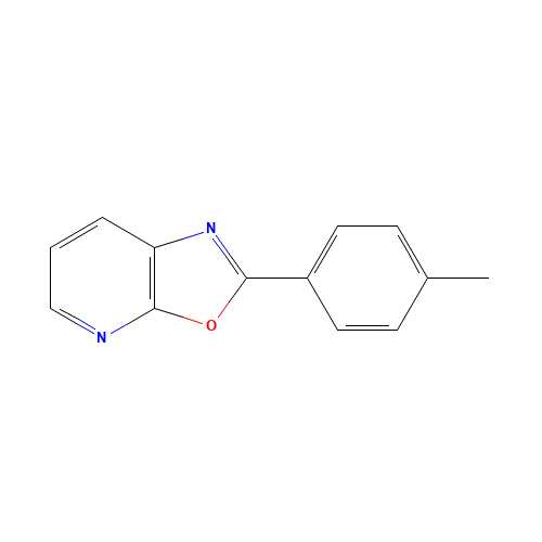 2-(4-methylphenyl)-[1,3]oxazolo[5,4-b]pyridine (CAS: 33761-27-2) - Chemical Structure and Molecular Formula 