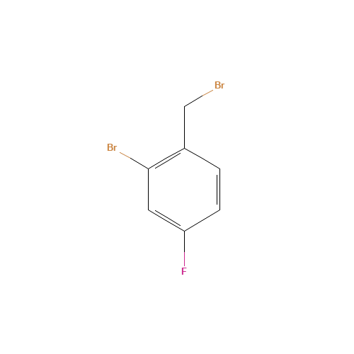 2-bromo-1-(bromomethyl)-4-fluorobenzene (CAS: 61550-57-0) - Chemical Structure and Molecular Formula 
